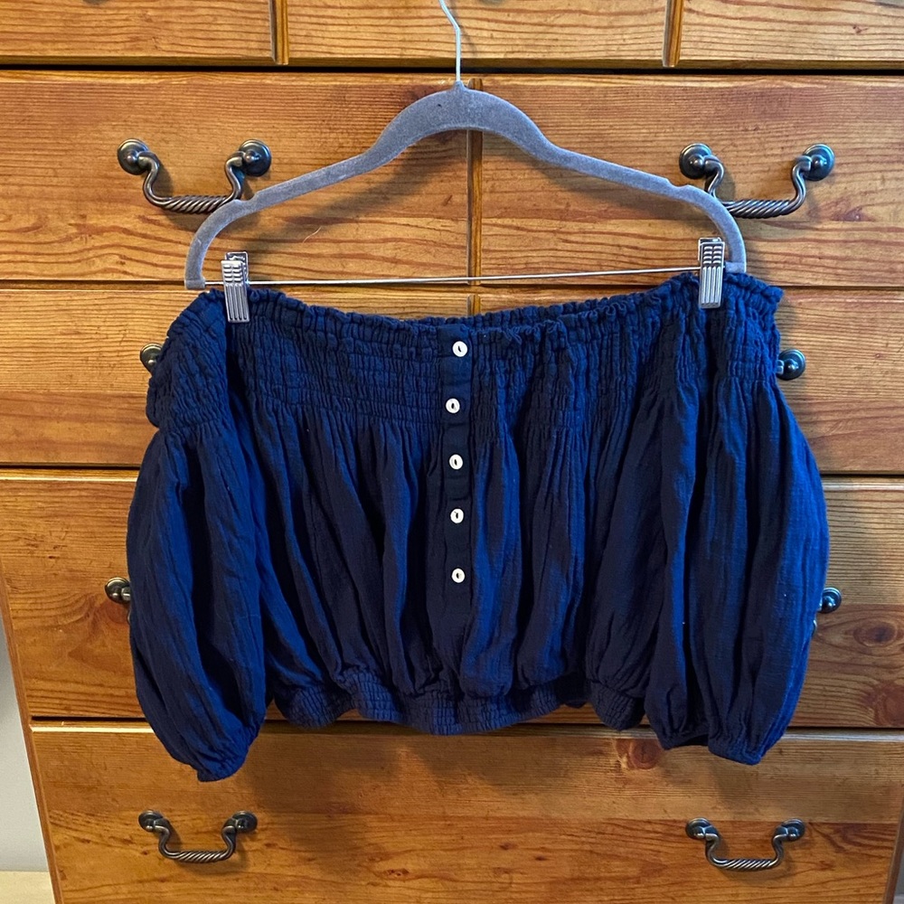 Free People Off The Shoulder Crop Top